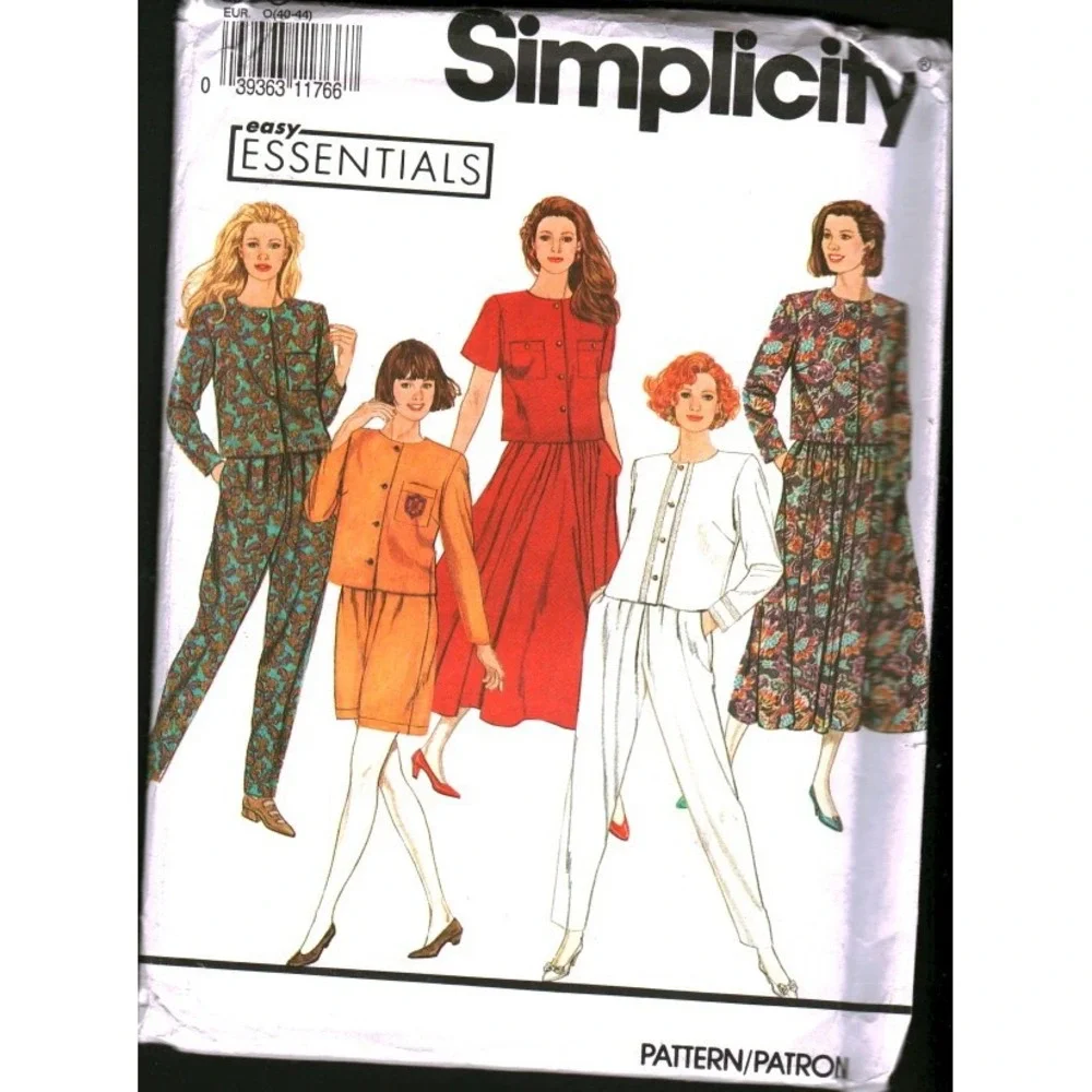 Simplicity 7511 Easy Essentials Sewing Pattern Top Pants Skirt Shorts Size 12-16